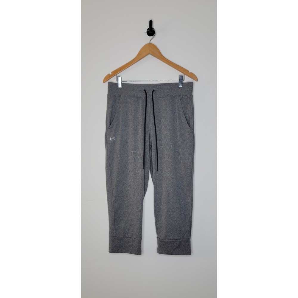Under Armour UA Tech Cropped Pants Jogger Women's Size Medium Gray